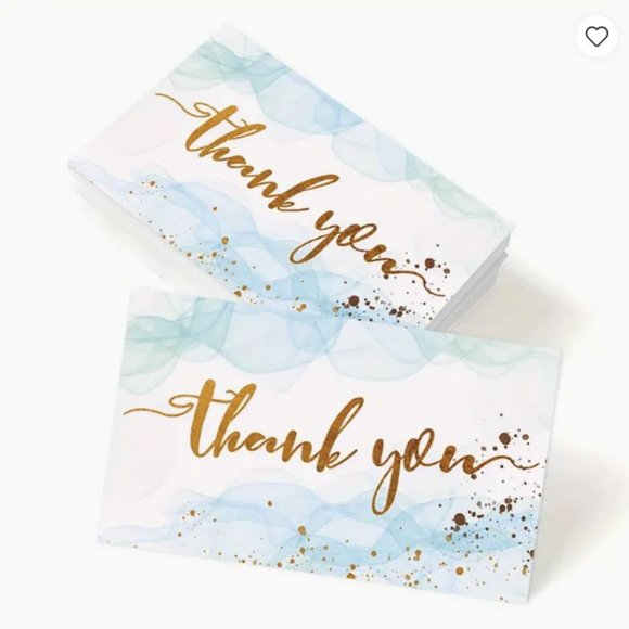 Other - 50pcs Thank You Cards - NWT